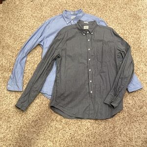 2 J. Crew classic button downs